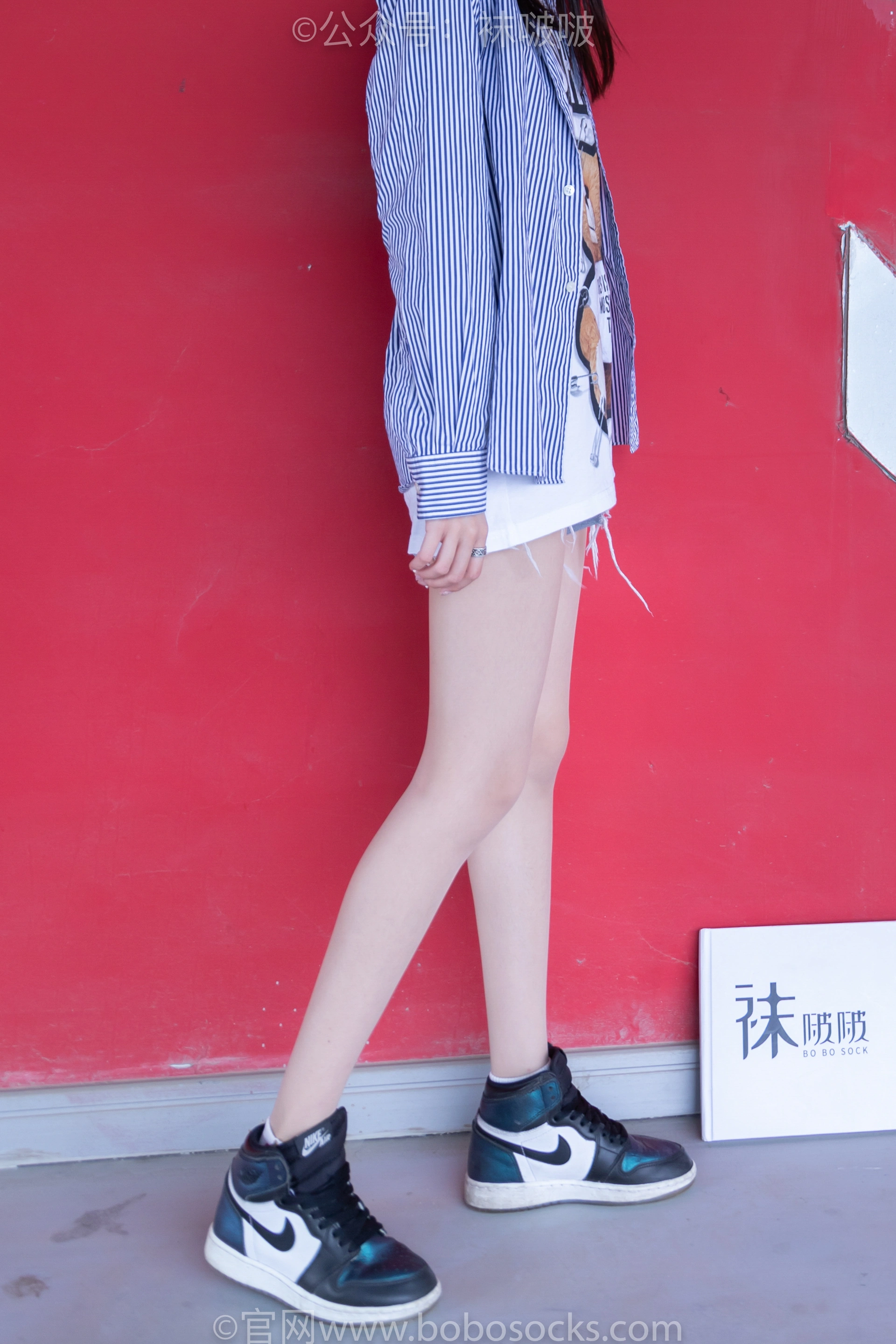 [BoBoSocks袜啵啵]NO.011 稚予-AJ、白色短棉袜、肉丝 2